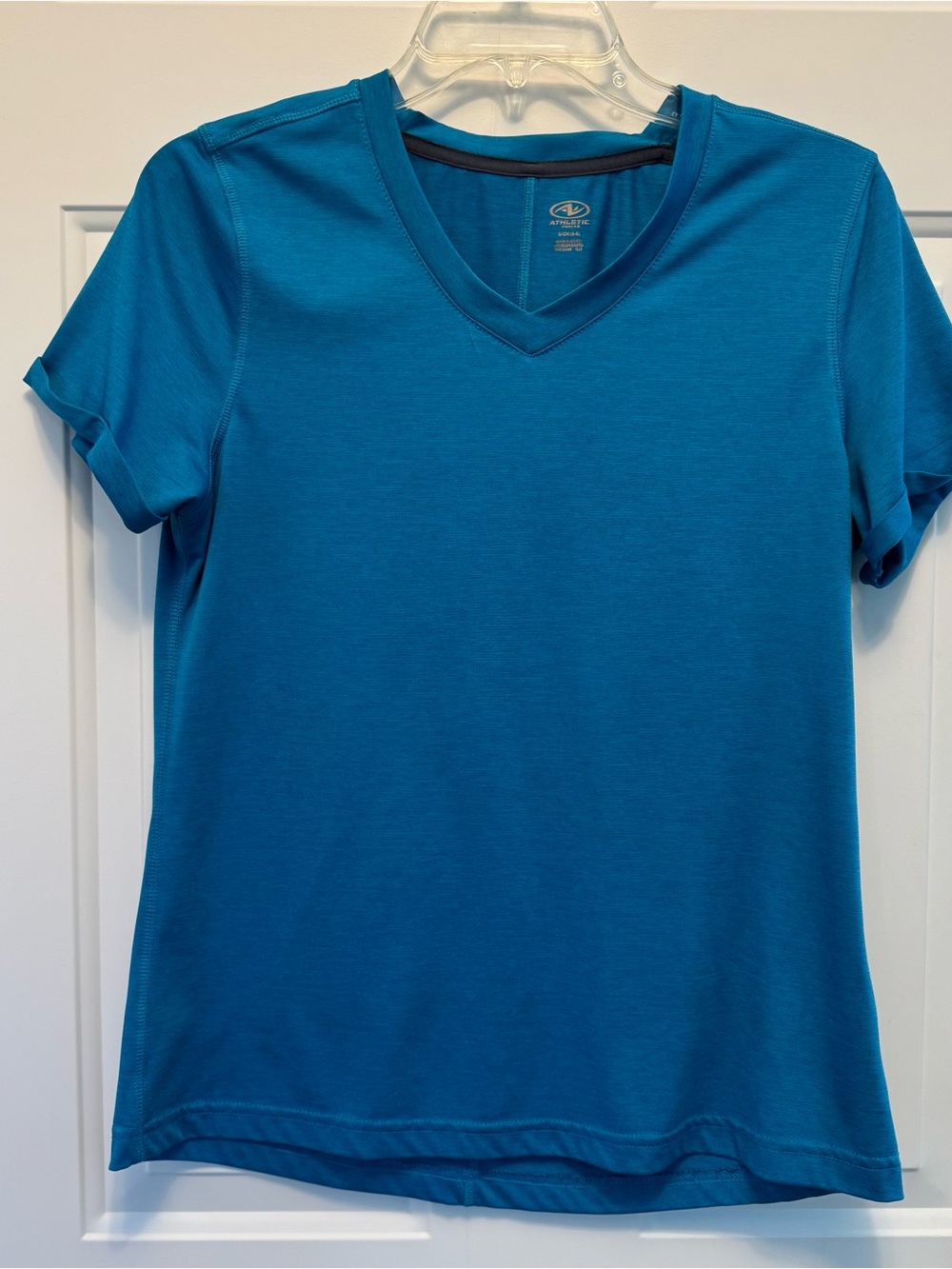 Athletic Works Womens M Blue Tee Shirt Athleisure Colorful